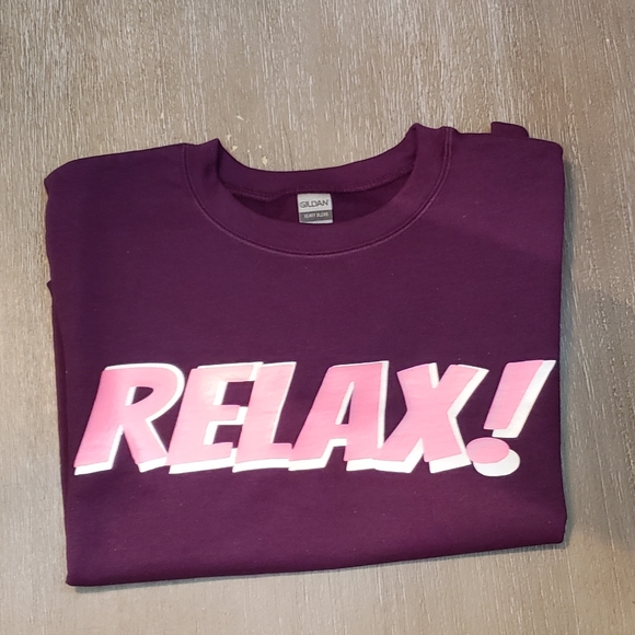 Custom "Relax" Female Sweatshirt - Picture 1 of 4
